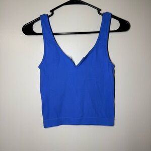 Suzette Collection Vibrant Blue Women's Crop Top